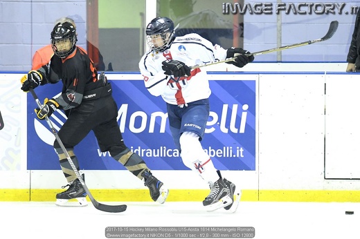 2017-10-15 Hockey Milano Rossoblu U15-Aosta 1614 Michelangelo Romano